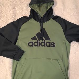 Adidas Men’s Green Hoodie Sweatshirt Gym